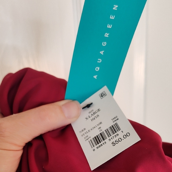 Aqua Green Swimsuit 16/18 XL - Picture 2 of 5